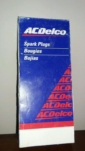 Nos  ac delco (8) cr43n (r43) spark plugs corvette chevelle impala big block