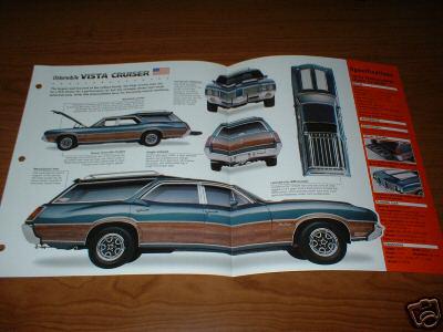 ★★1972 oldsmobile vista cruiser wagon spec sheet brochure photo 72 olds station★