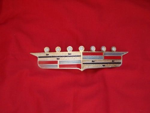 1958 cadillac hood crest emblem ornament 58