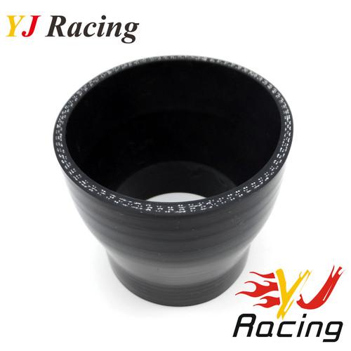 Silicone straight reducer hose 2.5" to 3" silicon black yjracing