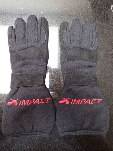 New impact g drag driving gloves small black sfi 3.3/20 37000310