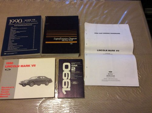 1990 lincoln mark vii factory repair manuals new never used lsc bill blass s.e.