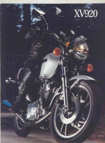 1982 yamaha xv920 motorcycle brochure -xv 920-yamaha-xv920