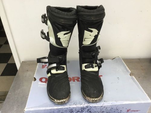 Thor quadrant motocross mx boots mens size 8 motorcycle atv quad used with box