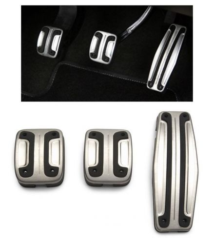 Oem stainless pedal covers m/t for gm chevrolet sonic / aveo 2012+ m/t