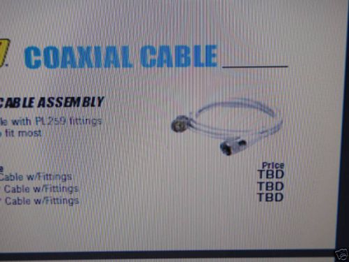 Coaxial antenna cable assembly rg58u 50 19771 20ft