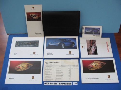 2001 porsche 996 911 carrera 2 carrera 4 tip s owner manual books pouch set l200