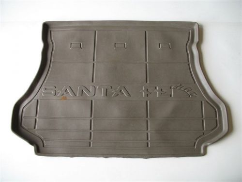 01 02 03 04 05 06 hyundai santa fe rear trunk beige cargo cover floor mat tray