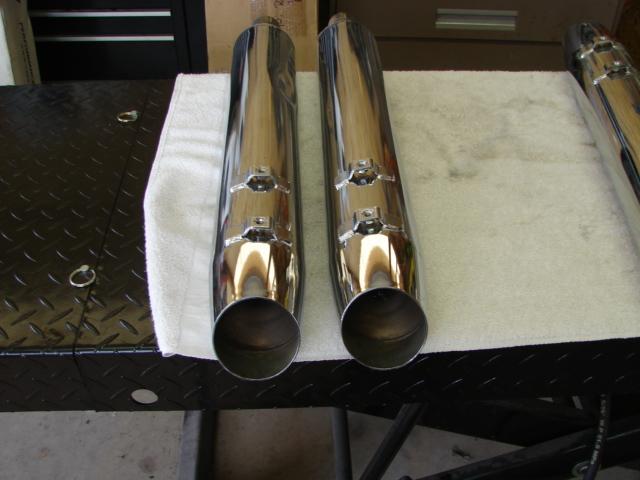 Harley take off stock mufflers  touring