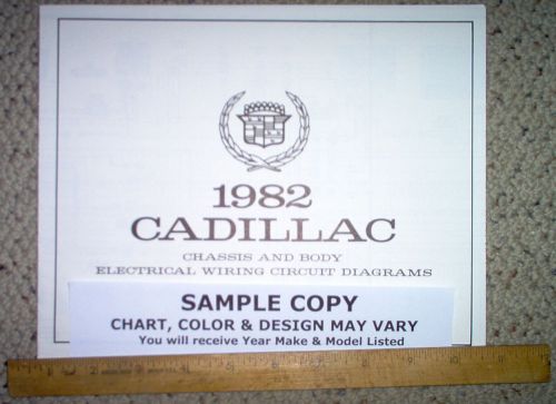 1982 cadillac deville and brougham body wiring diagrams factory oem gm