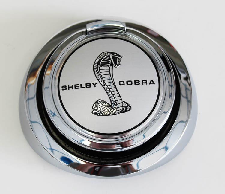 New! 1969 mustang shelby cobra gas cap silver pop open gas cap snake emblem