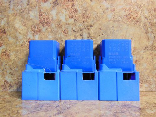 Set of 3 infiniti nissan blue multi purpose use 4 pin relay 25230-79945