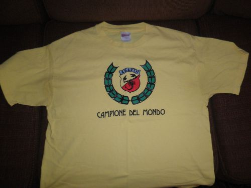 Bayless of atlanta &#034;campione del mondo&#034; fiat abarth tee-shirt - size xl