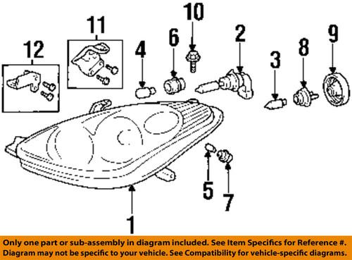 Lexus oem 8113033450 headlight-headlamp assembly