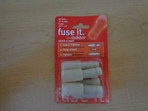 Fuse it w/posi-fuse #619/3pc 12-18 awg fuses 3/4&#034; - 1 1/4&#034; **new**