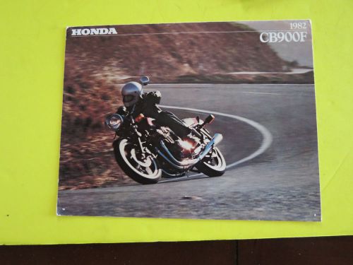 1982 honda cb900f dealership sales brochure oem original