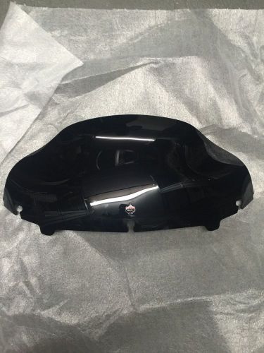 Klock werks flare black 5&#034; windshield for harley flh/x models 14-15