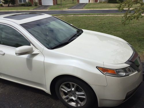 Acura tl 2009 white technology package