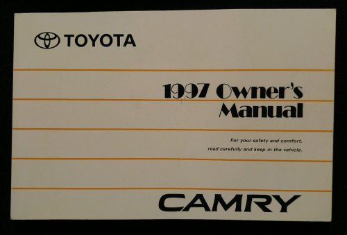 1997 toyota camry owner&#039;s manual