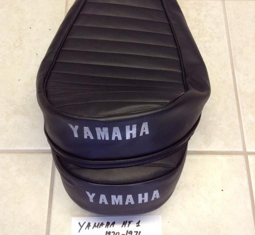 Yamaha 90 ht1 1970 1971 replacement seat cover silver dyed logo