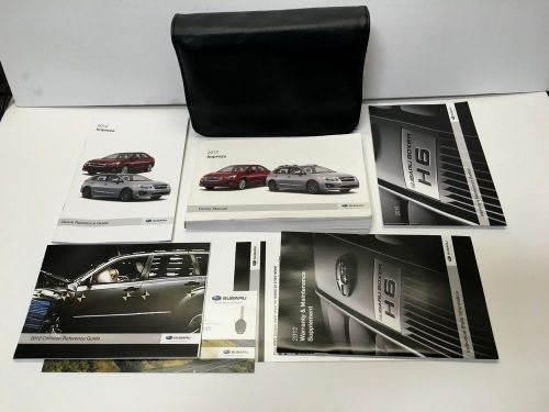 2012 subaru impreza sedan or hatchback owners manual complete set oem