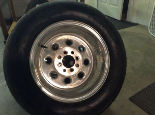 Weld lite wheels rims with tires mustang fox body 5.0 notchback mikey thompson