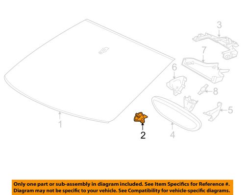 Porsche oem 11-16 cayenne-windshield spacer 95854153000