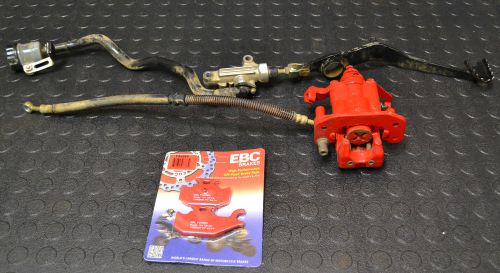 2008 yamaha raptor 700 complete rear brakes caliper master cylinder 7-7