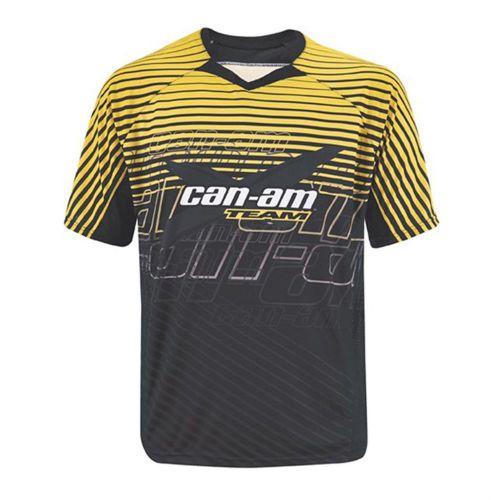 Can-am oem short sleeve team jersey yellow black m, l