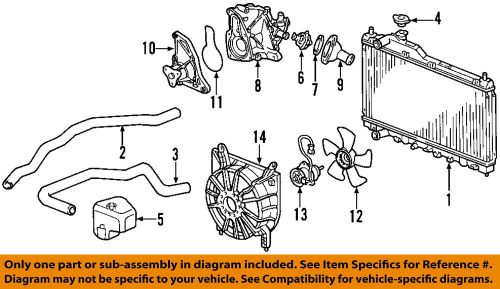 Honda oem 00-09 s2000-engine water pump 19210pcx003