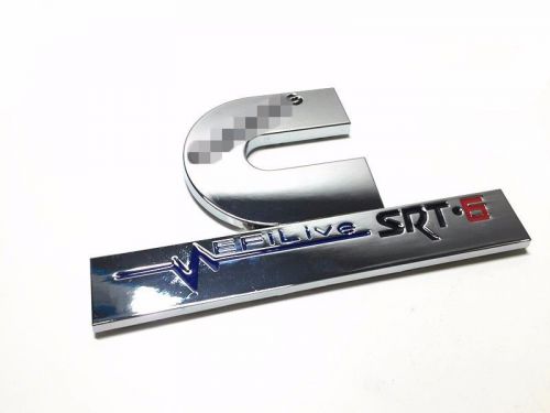 1pcs for dodge ram efilive srt6 turbo diesel chrome auto metal emblem nameplate