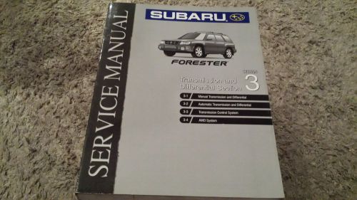1999 subaru forester oem transmission  service manual section 3