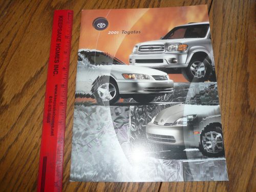 2001 toyota camry corola matrix venza avalon prius sienna sequoia sales brochure