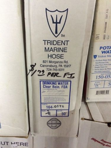 Trident 3/4&#034; marine hose x 25 ft drinking water flexible tubing