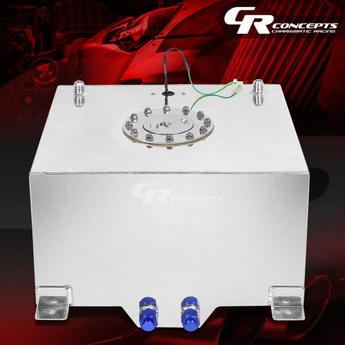 15.5 gallon/58.7l lightweight polished aluminum gas fuel cell tank+level sender