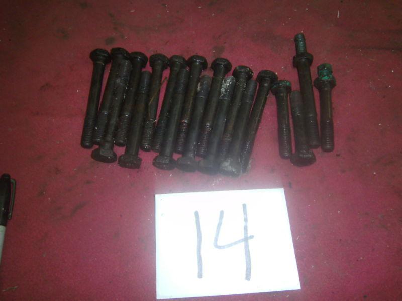 Original gm oldsmobile olds 307 330 350 400 455 425 lot of head bolt bolts hard