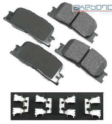 Akebono act885 brake pad or shoe, rear-proact ultra premium ceramic pads