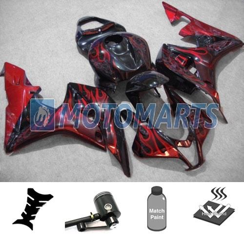 Bundle inj fairing w/ brake fluid reservoir oil pot for honda cbr600rr 07 08 eac