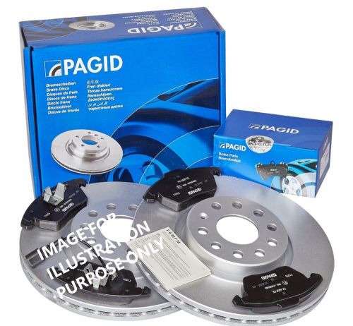 Pagid front brake discs and brake pads set 246 mm vented