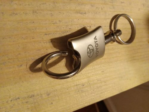 Toyota satin chrome valet keychain