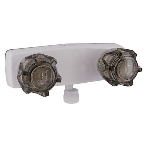 Valterra pf213243 - white brass shower control valve with smoke knobs handles &amp;