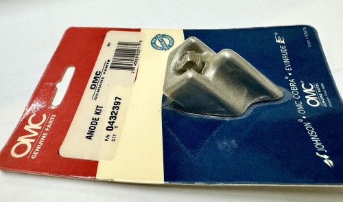 Genuine omc oem 0432397 anode kit nib, nos