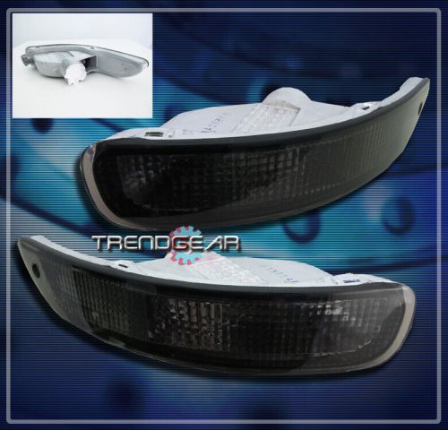 For 93-97 toyota corolla front bumper lights lamps smoke signal parking 94 95 96