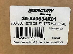 Mercury marine mercruiser quicksilver high performance oil filter  35-840634k01