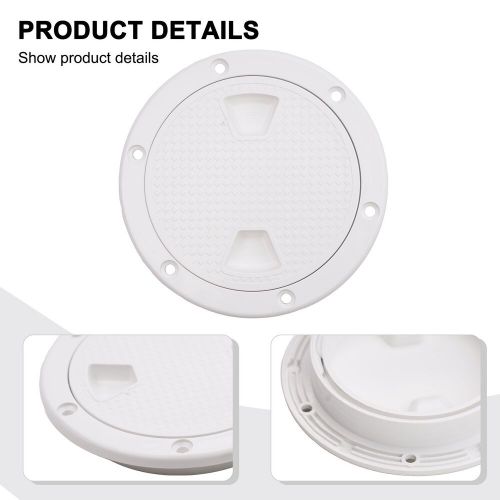 4inch marine screw out deck plate inspection hatch plastic/access boat rv round