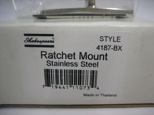 Shakespeare 4187-bx *new* stainless ratchet mount in-a-box for vhf antenna