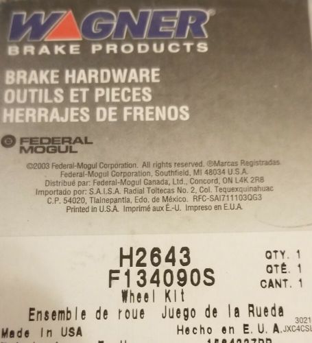 Drum brake self adjuster repair kit rear right wagner h2643 new