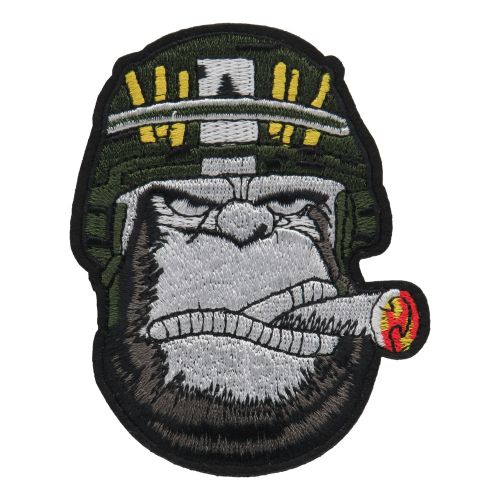 Patch biker patch gorilla with cigar ironing patch motorcycle-