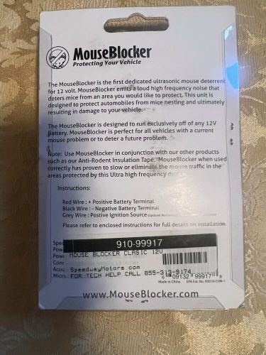 Mouse blocker 12 volt rodent deterent