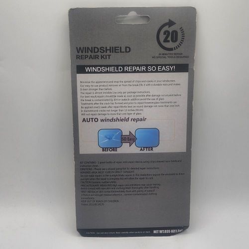 Auto windshield repair kit quick fix car wind glass bullseye rock chip crack diy